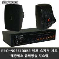 씨투바이코리아 PRO-90SE100B2 매장업소 음악방송 USB앰프스피커